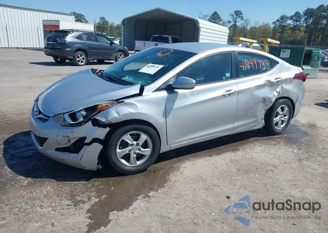 2014 Hyundai Elantra Se from USA, damaged, VIN 5NPDH4AE6EH519950